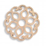 Leseni podstavki za pijačo Čipka - komplet